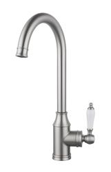 Aquanello Heritage Manor Classic Kitchen Nostalgic Kitchen Faucet, Stainless Steel NB-9001-HM