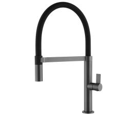 Ausmann Alira Gun metal Kitchen faucet with flexible spout 1208972567