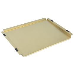 Pure.Sink Exclusivo Gold-colored mobile drain tray, 440x335mm, for sink PEXTRAY-60