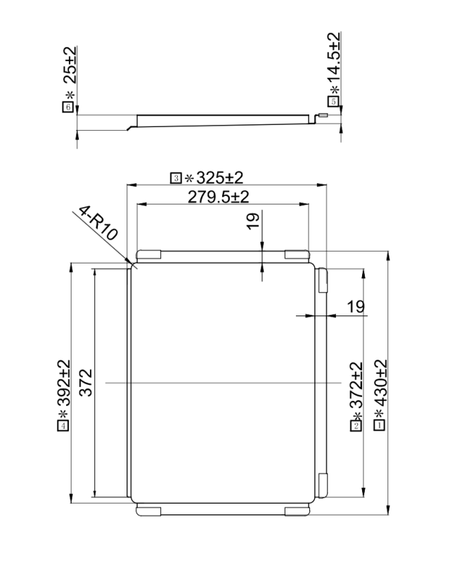 Pure.Sink Exclusivo Gunmetal mobile drain tray, 440x335mm, for sink PEXTRAY-61