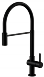 Aquanello Gastro Kitchen Faucet with Flexible Spout, Black BL-4400-GT