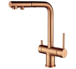 Ausmann Ellington 3-Way Kitchen Faucet with Pull-Out Spout and Filtered Water – Copper  1208972694